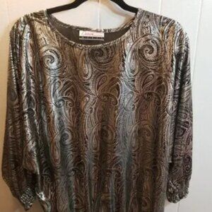 Paisley Long Sleeve Top
